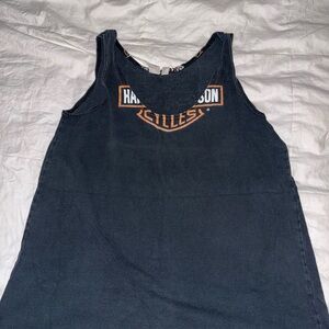 Harley-Davidson Black and Orange Graphic Tee